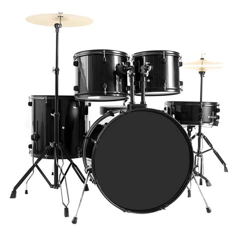 Guaranteed international shipping prices (no additional fees upon delivery). New 5-Piece Full Size Complete Adult Drum Set +Cymbal ...