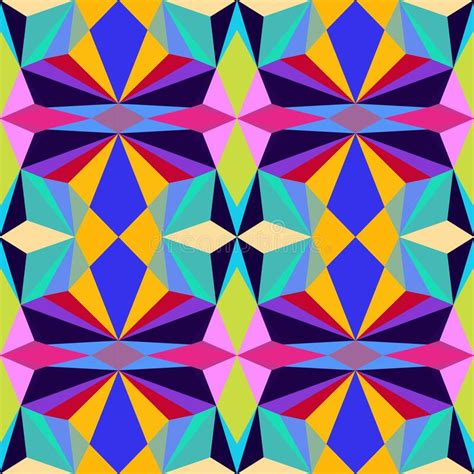 Flat Geometric Triangle Wallpaper For You Design Stock Vector