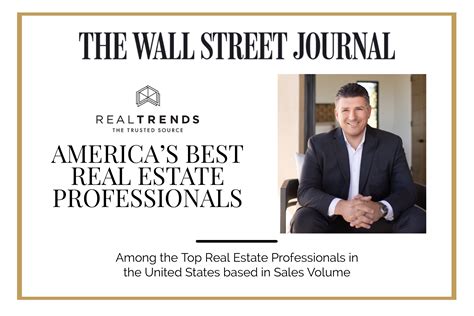 Ranked As Americas Best Real Estate Professionals Wsj Tim Van Damm
