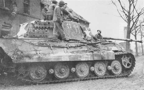 Captured King Tiger Tank In Ardennes