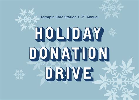 Holiday Donation Drive 2020 Hyped Up To Give Back Terrapin Care Station