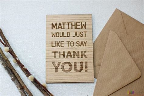 What to say in a thank you card. Would just like to say thank you | Personalised card