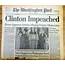 1998 Washington Post Headline Display Newspaper PRESIDENT BILL CLINTON 