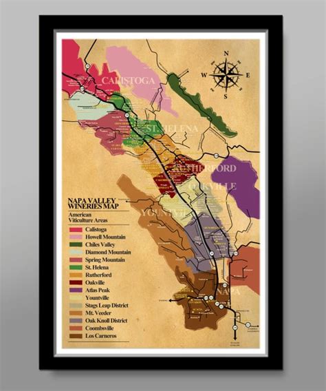 Spring Mountain Wineries Map