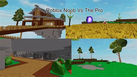 Roblox Sky Block Noob Vs Pro Youtube