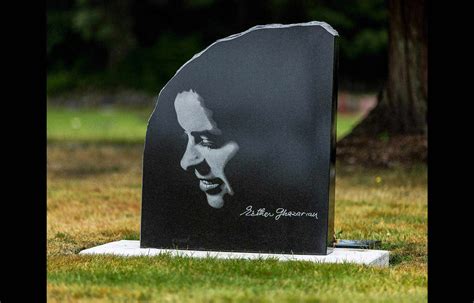 Contemporary Black Granite Monument Hand Etching North Vancouver