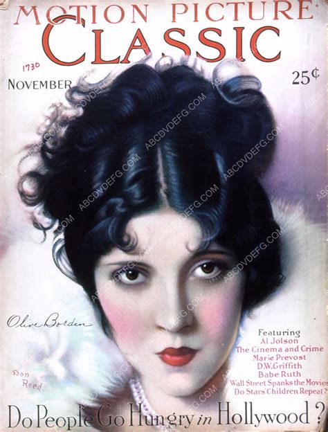 Olive Borden Motion Picture Classic Magazine Cover M Magazine