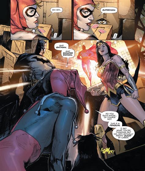 Harley Quinn With Batman And Wonder Woman Dc Comics