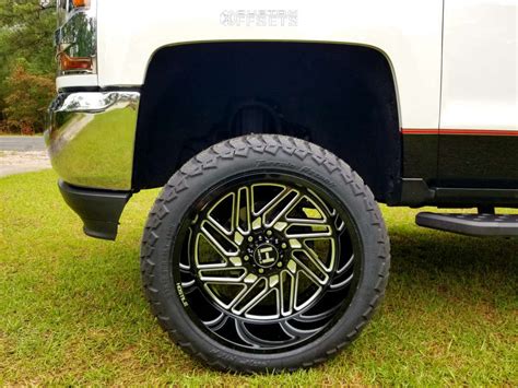 2018 Chevrolet Silverado 1500 With 22x12 44 Hostile Jigsaw And 3312