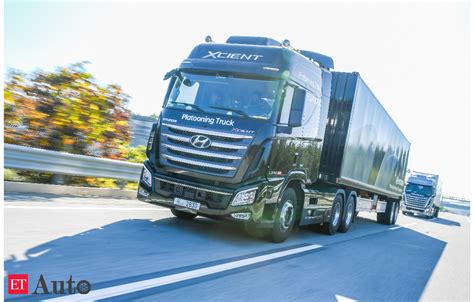 Hyundai Demonstrates Autonomous Driving Tech With Trucks Auto News ET