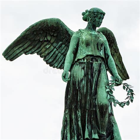Angel Statue At The Copenhagen Marina Denmark Stock Image Image Of