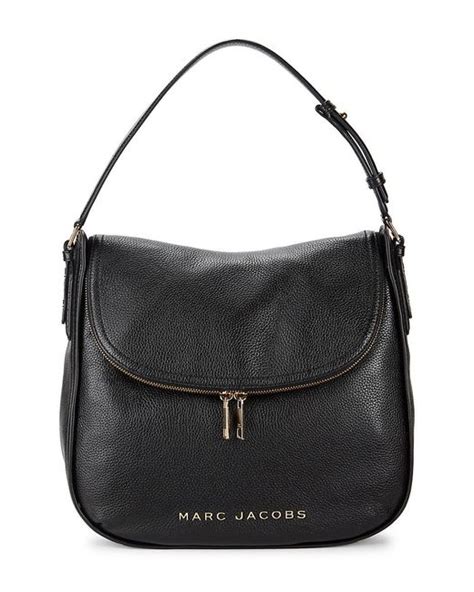 Marc Jacobs Leather Hobo Bag In Black Lyst