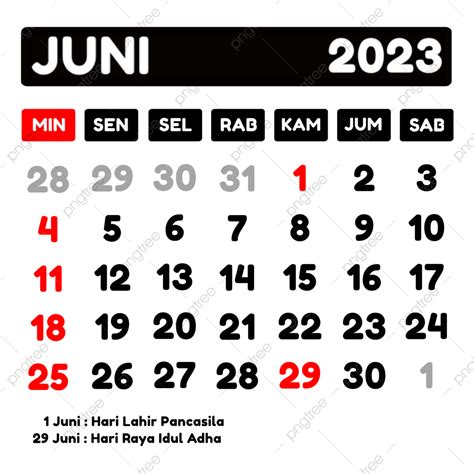 Kalender Juni Cdr Lengkap Hari Libur Nasional Png Calendrier Cloud Hot Girl