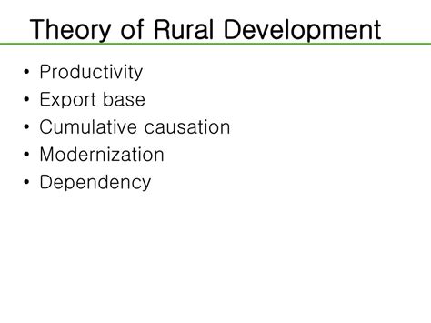 Ppt Theories And Determinants Of Rural Development Powerpoint