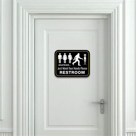 Buy Funny Bathroom Sign For Restroom By Bigtime Signs X