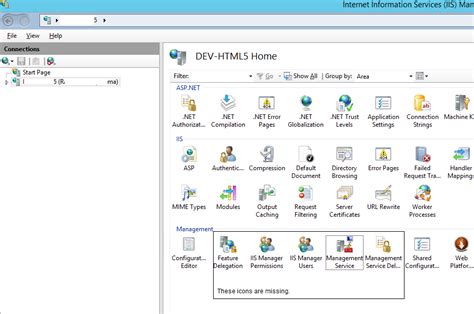 Windows Is It Possible To Enable The IIS Remote Management Icons In Windows Unix Server