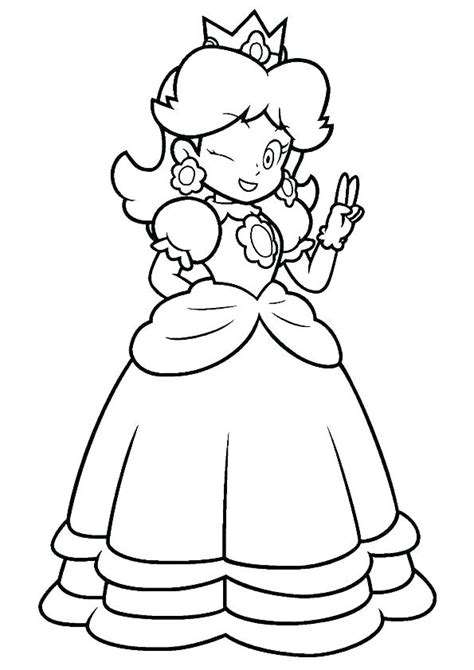 Princess daisy , ( デイジー姫 princess daisy ? Princess Daisy Coloring Pages at GetDrawings | Free download