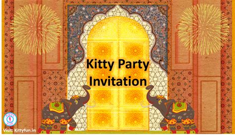 Rajasthani Theme Party Invitation Video Kitty Party Games Cat Party