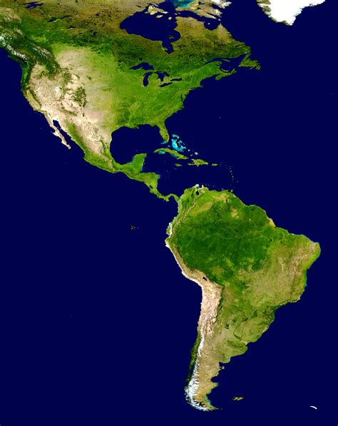 Fileamericas Satellite Map Wikimedia Commons