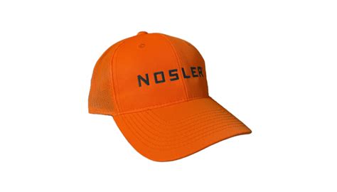 Nosler Logo Blaze Orange Hat