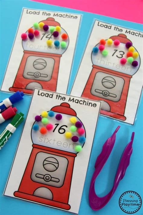 Numbers 11-20 Games - Planning Playtime | Math crafts, Math centers