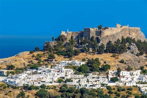 Lindos Town Overview Free Stock Photo Public Domain Pictures