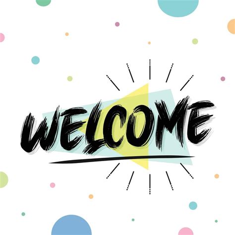 Colorful Welcome Design Template 10925780 Vector Art At Vecteezy