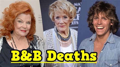 List Of The Bold And The Beautiful Deaths Bandb Soap Opera 2023 Youtube