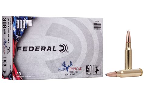 Shop Federal 308 Winchester 150 Gr Non Typical Soft Point 20box For