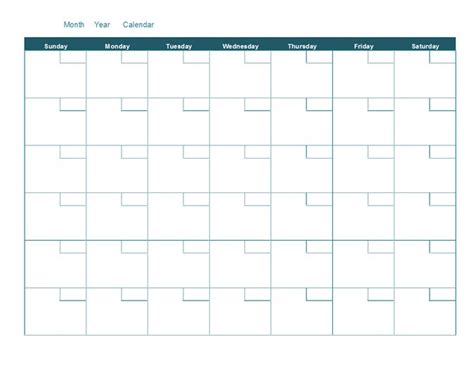 Calendar Templates Microsoft Create Blank Monthly Calendar Template