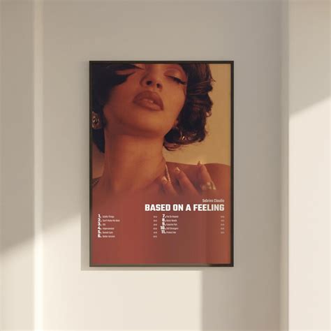 Sabrina Claudio Based On A Feeling Album Cover Poster Wall Etsy