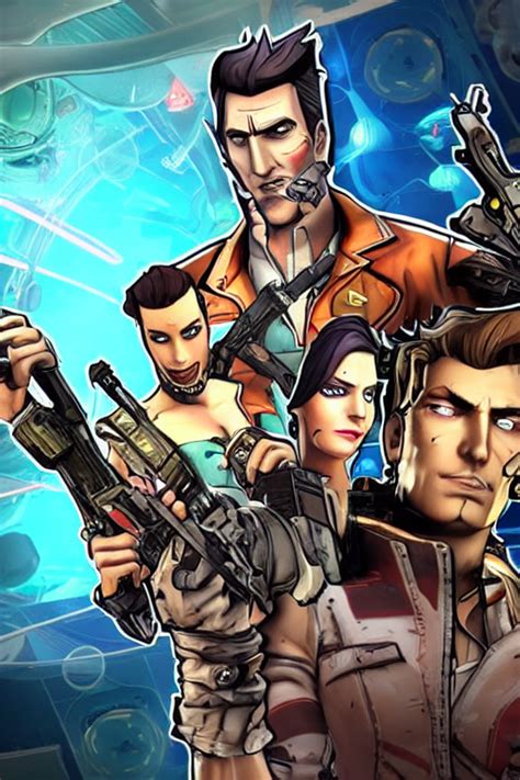 Prompthunt Handsome Jack In The Centre Of The Frame With Borderlands 2