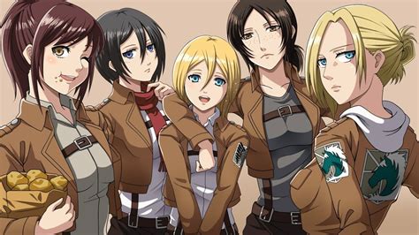 Attack On Titan Girls Amv One Woman Army Youtube