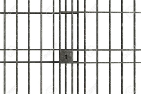 Metal Jail Bars Isolated On A White Background Stock Photo Picture And