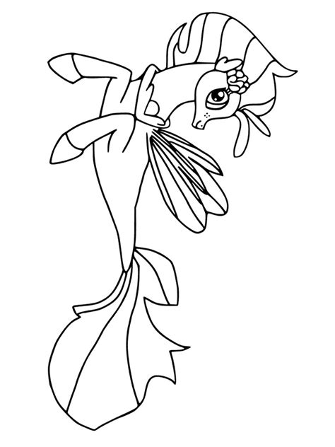 Free mermaid pony coloring pages for kids to download or to print. My Little Pony Mermaid coloring pages. Download and print ...