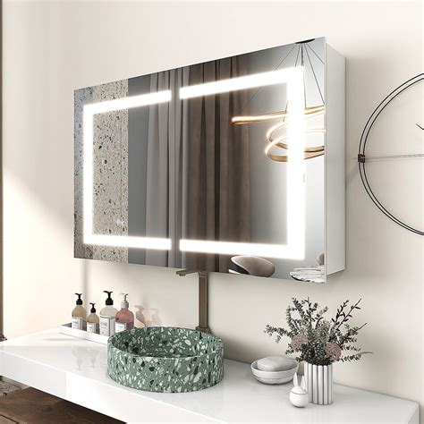 Buy Mirplus 36 X 30 Inch Bathroom Medicine Cabinet With Mirror Recessed Or Surface Mount