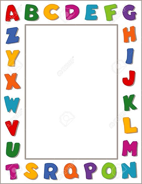 Alphabet Border Clip Free 101 Clip Borders And Frames Borders For