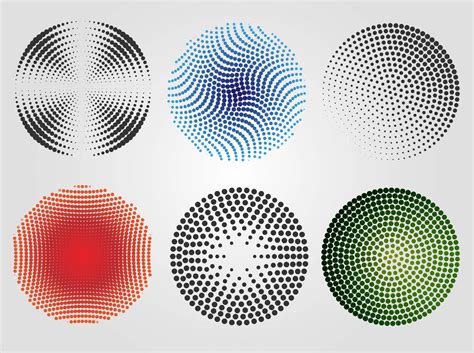 Halftone Circles Vector Art And Graphics