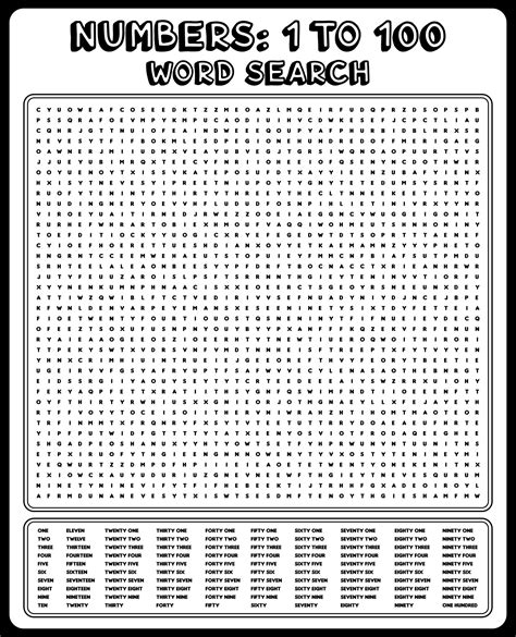 Word Word Search Printable