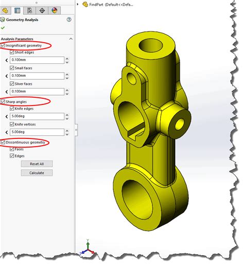 solidworks geometry analysis