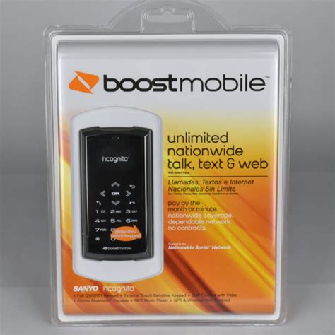 Sanyo Incognito Sch 6760 Silver Boost Mobile Cellular Phone For