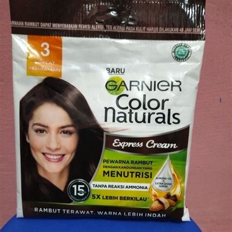 Jual Garnier Color Natural Express Cream Coklat Kehitaman Ml Gr