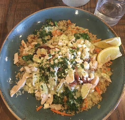 The dish was filled with nutrient dense superfoods like spinach, quinoa, carrots and chicken all in a delicious pesto sauce. THE DISH | Fort Myers Florida Weekly