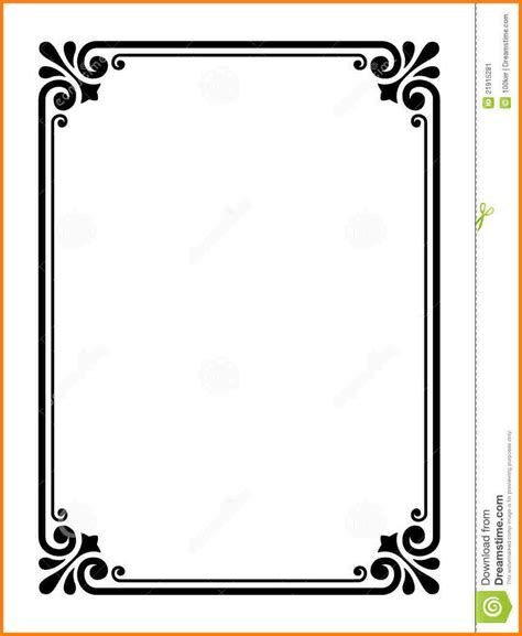 Simple Line Border Clipart Free Download On Clipartmag