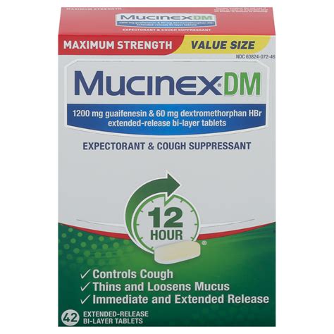 Save On Mucinex Dm Expectorant And Cough Suppressant 12 Hr Maximum Strength Tablets Order Online