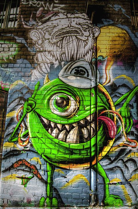 We did not find results for: green guy from monsters inc Melbourne Street Art | Trent ...