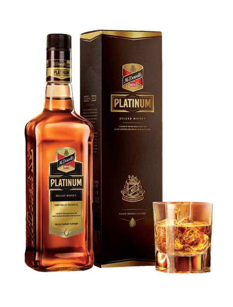 Mcdowells No1 Platinum Rare Whisky 100 Premium Grain 375 Ml