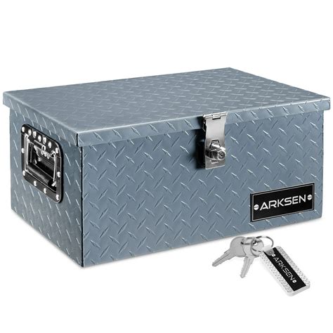 Arksen 20 Aluminum Diamond Plate Tool Box Chest Box Pick Up Truck Bed