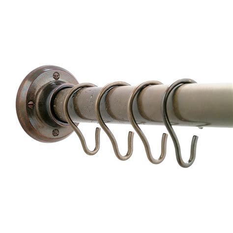 These type of hooks drape over a rod and the bottom of the hook inserts into a button hole at the top of the curtain. Shower Curtain Rod, Brackets, and Hooks SR | Rocky ...