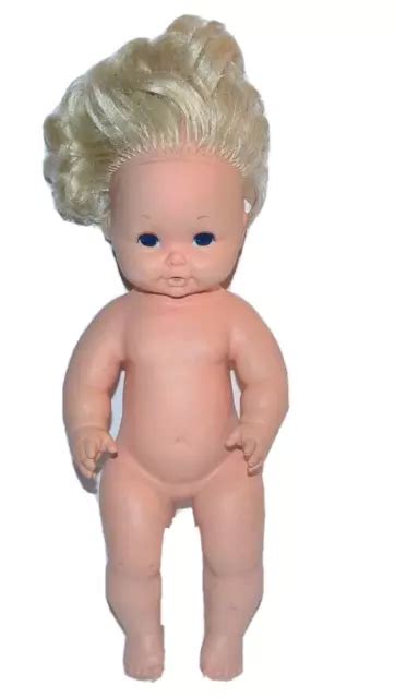 Vintage Mattel Tender Love Baby Rubber Doll Drinks Wets Blonde
